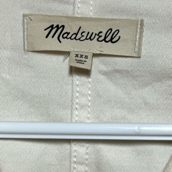 NWOT Madewell Drakefield Shirt-Jacket Shacket in Ecru Womens Sz XXS - Picture 8 of 8